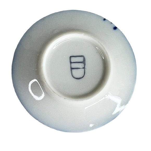 Miniature Royal Vienna Ackerman & Fritze Tea Cup & Saucer Cobalt Blue Demitasse - Picture 11 of 12